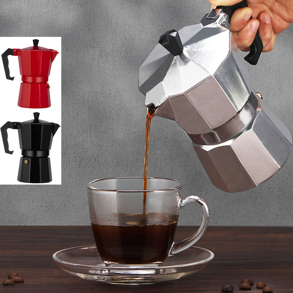 Moka Pot Stove - Кофеварка, алюминиевый мокко, перколятор для эспрессо,