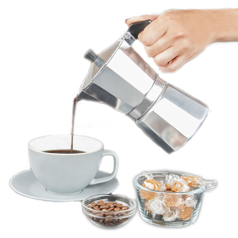 Moka Pot Stove - Алюминиевая кофеварка для эспрессо и латте,