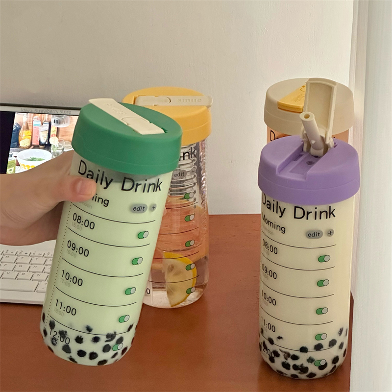 Coffee Tea Equipment - Стеклянная бутылка для воды с таймером,