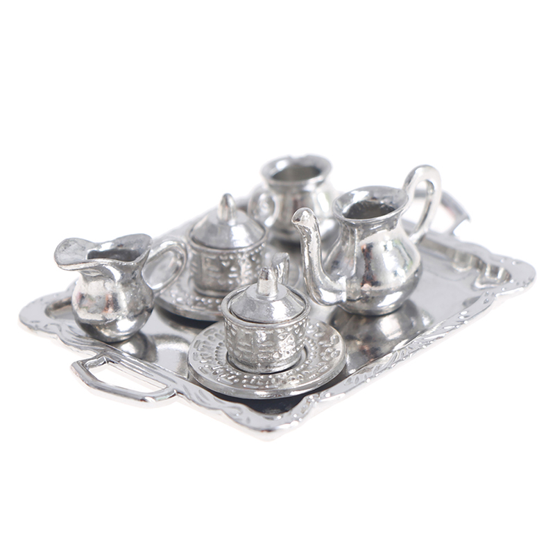 Coffee Tea And Sugar Set - 10 шт./компл. 1/12 кукольный домик миниатюрный
