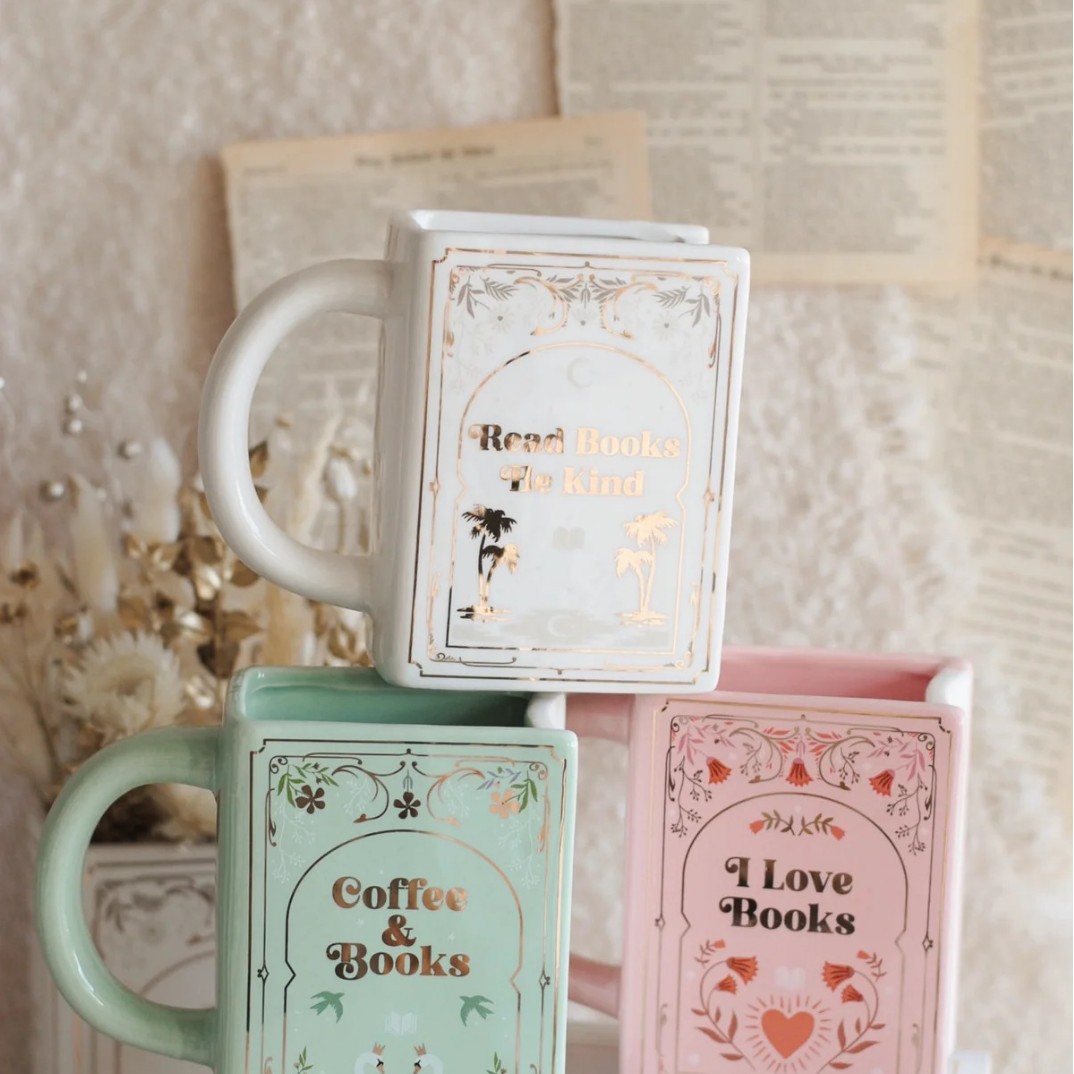 Coffee Tea Pictures - Керамическая кружка в форме книги с