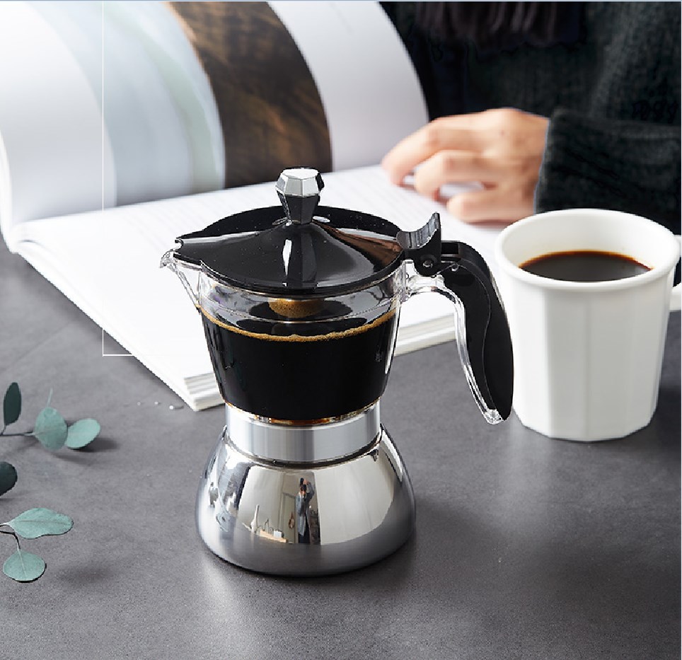 Moka Pot Stove - Индукционная кофеварка Moka с прозрачной крышкой