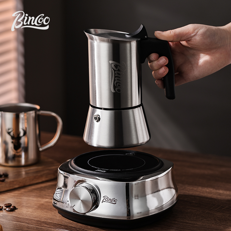 Moka Pot Stove - Кофеварка-мока Bincoo из нержавеющей стали для