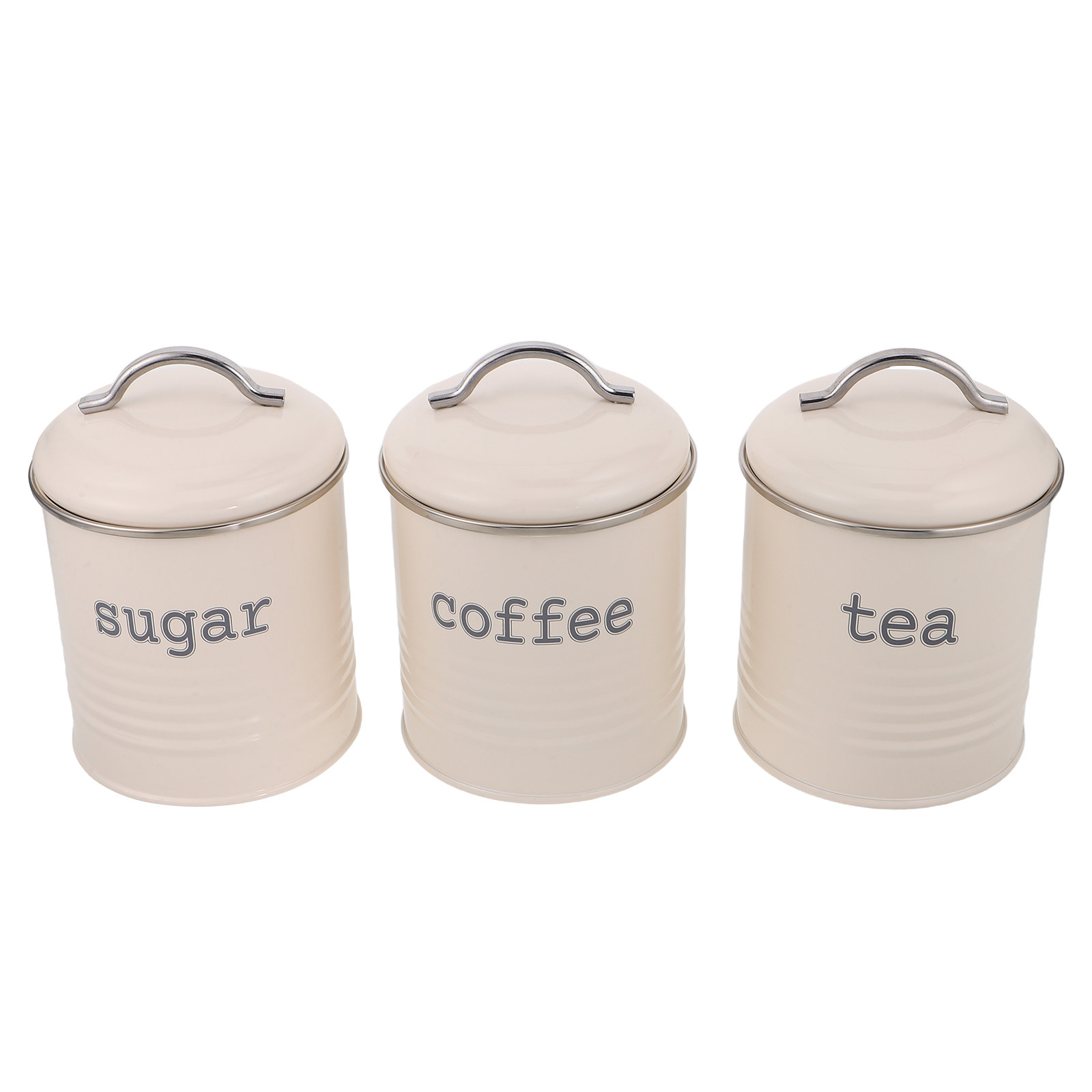 Coffee Tea And Sugar Set - Набор из 3 герметичных контейнеров для
