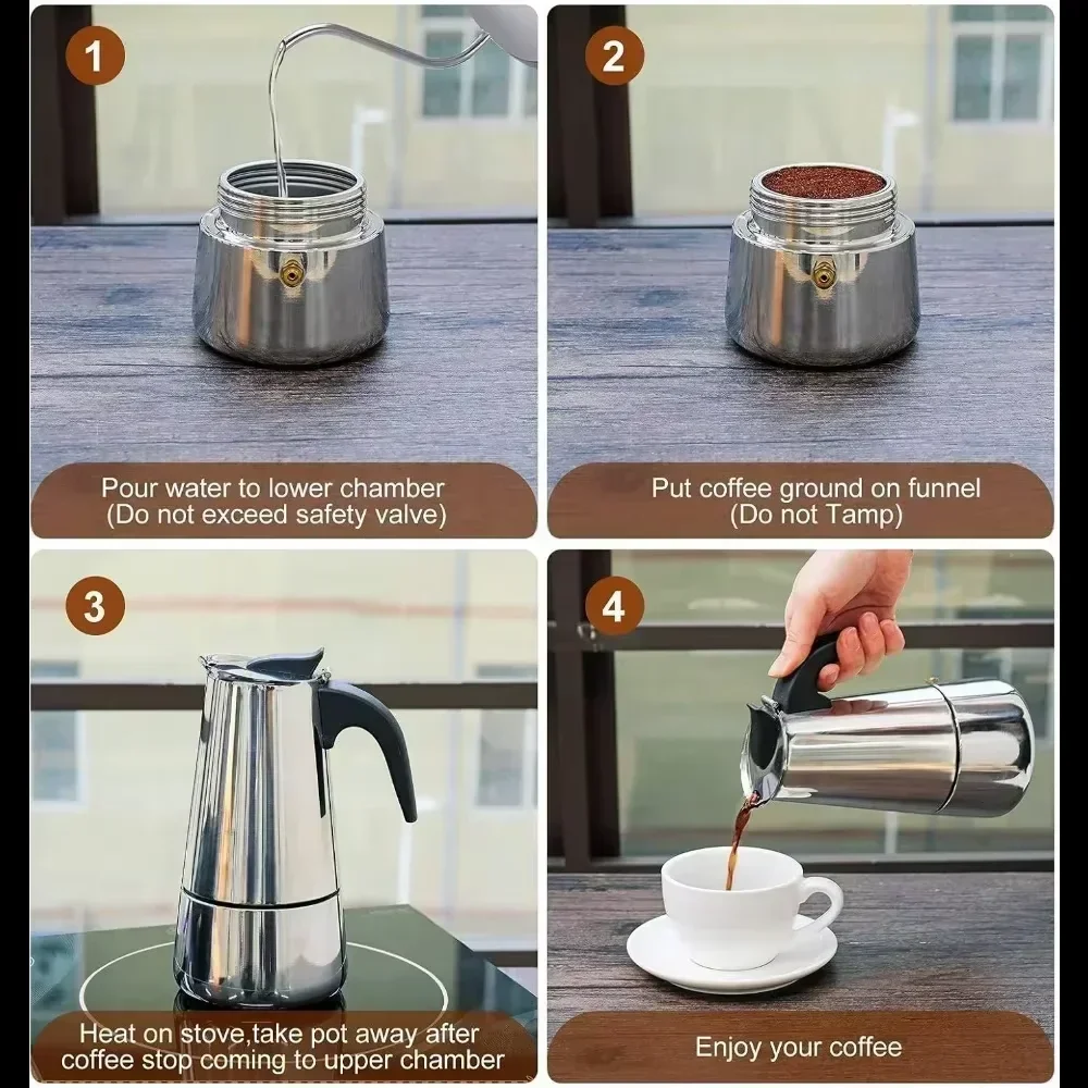Кофеварка Moka Pot 50 мл-600 м – обзор и цена Moka Pot Stove