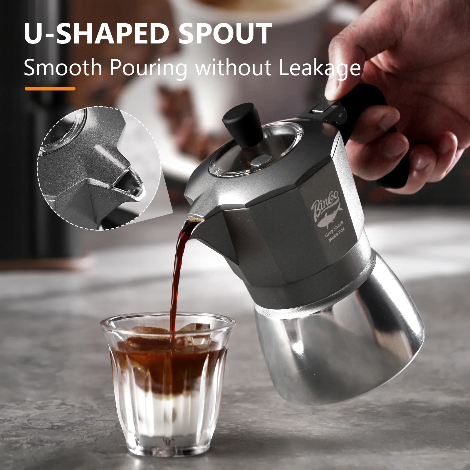 Кофеварка Bincoo Moka Pot на 2 – обзор и цена Moka Pot Stove