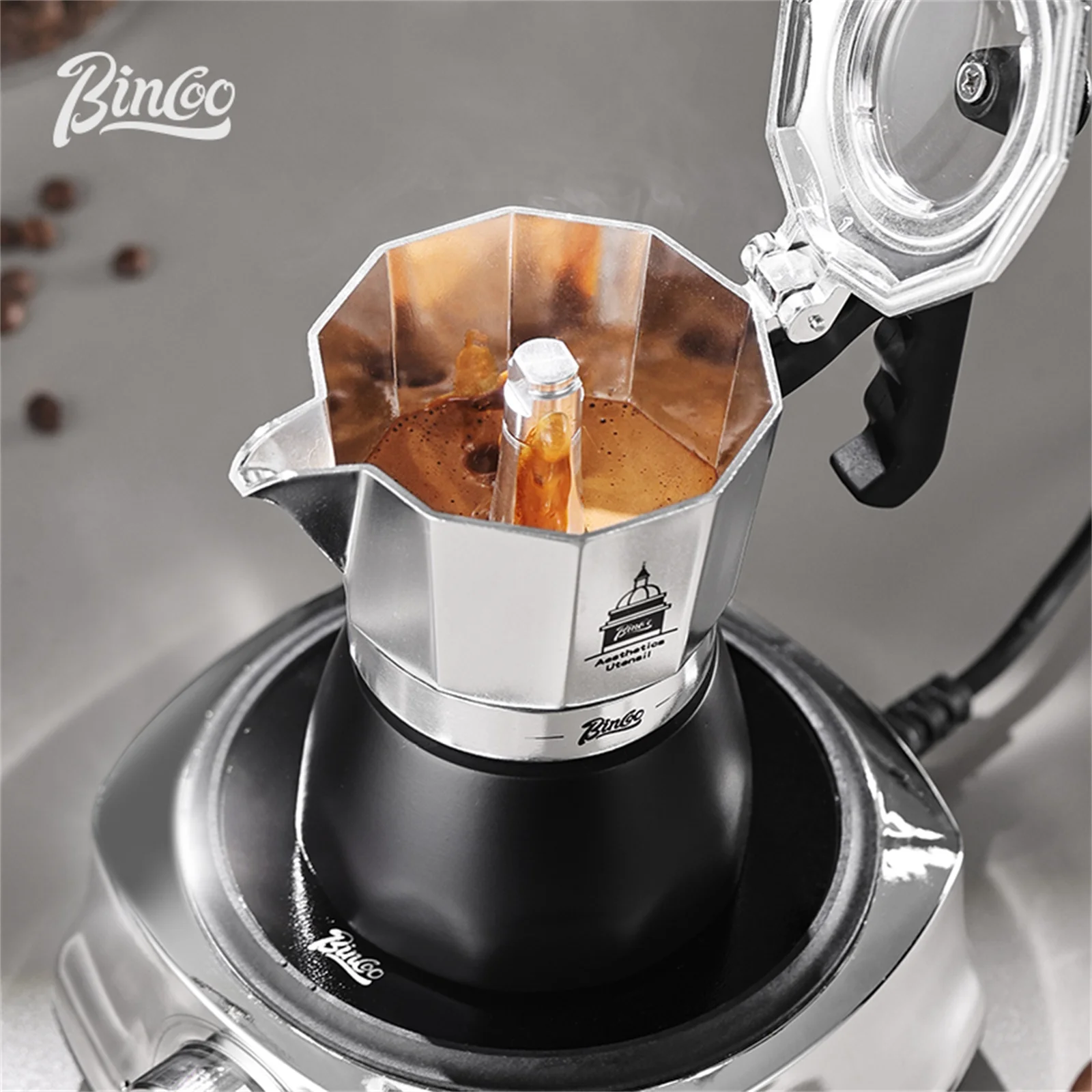 Мока-горшок BINCOO с двойным к – обзор и цена Moka Pot Stove