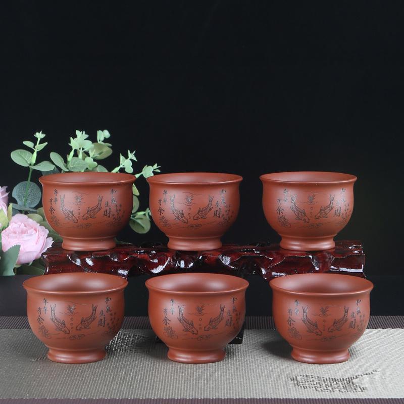 Китайская фиолетовая глиняная  – обзор и цена Coffee Tea And Sugar Set