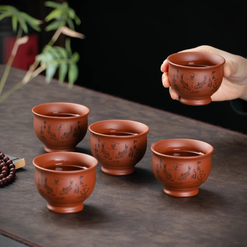 Китайская фиолетовая глиняная  – обзор и цена Coffee Tea And Sugar Set
