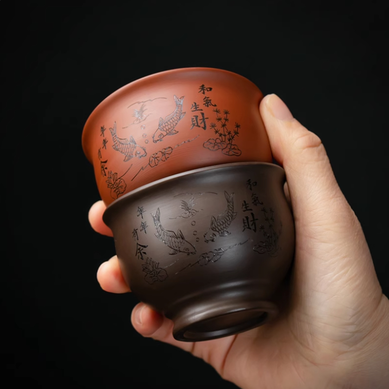 Китайская фиолетовая глиняная  – обзор и цена Coffee Tea And Sugar Set