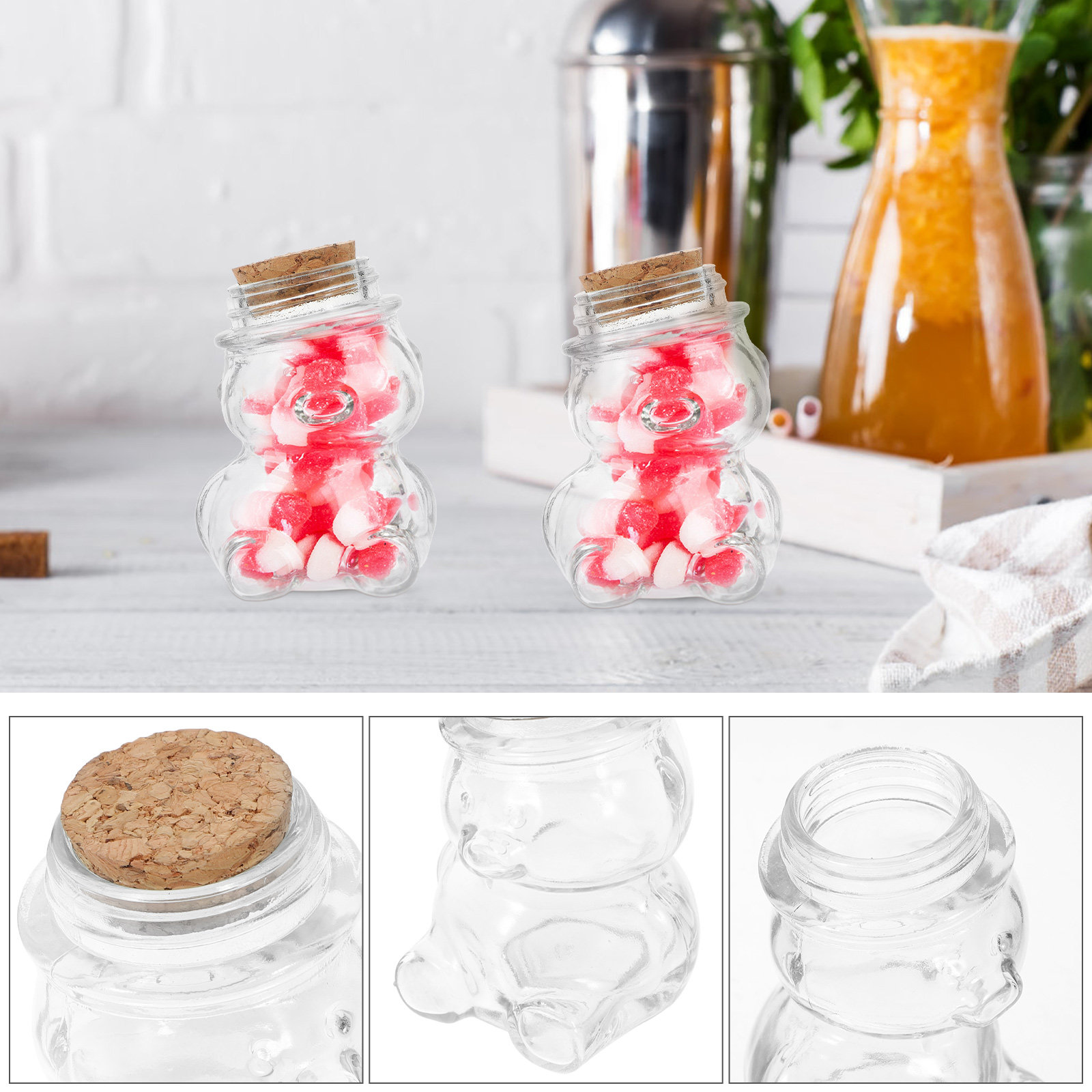 Набор из 4 стеклянных банок дл – обзор и цена Coffee Tea And Sugar Set