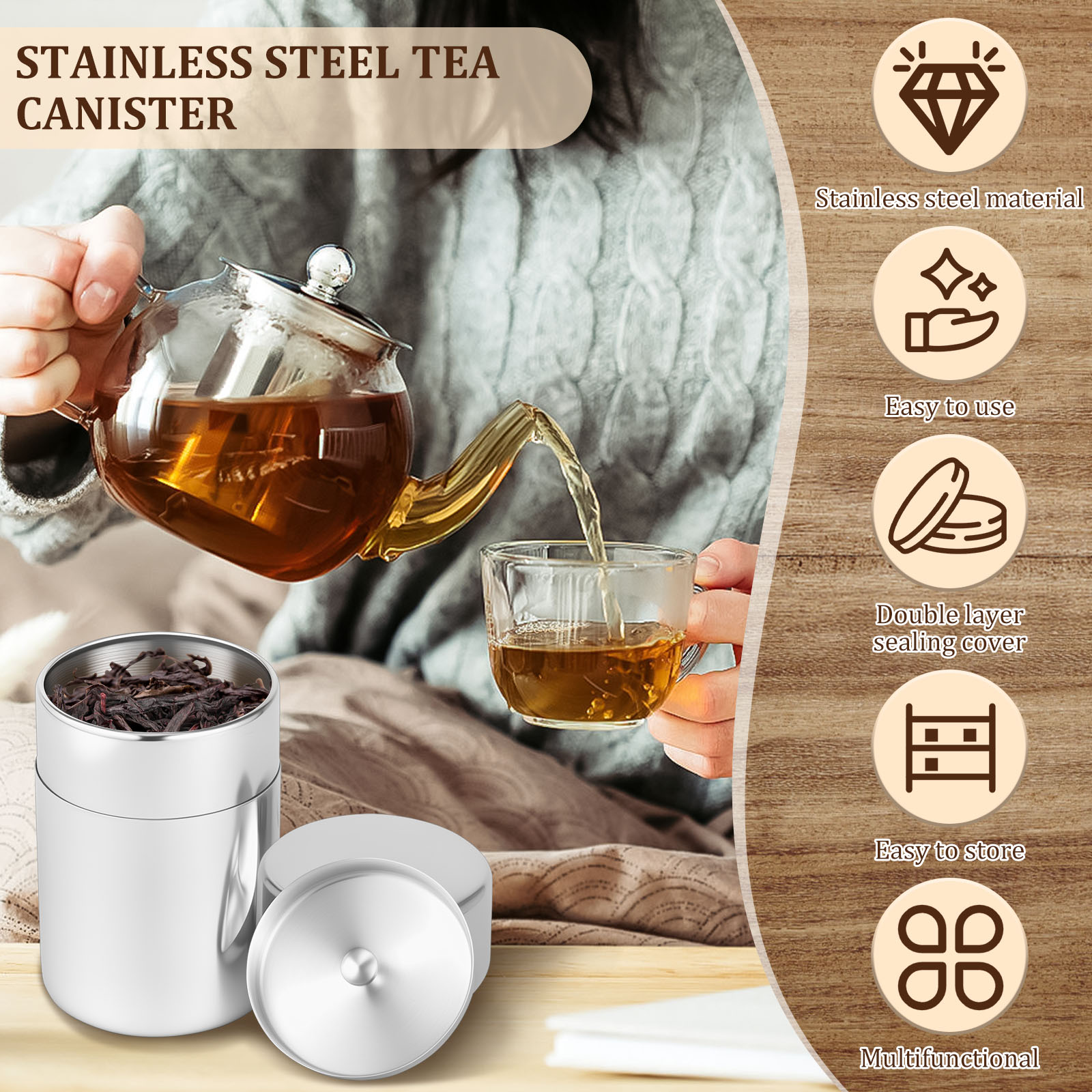 Банки из нержавеющей стали с ч – обзор и цена Coffee Bean And Tea Leaf