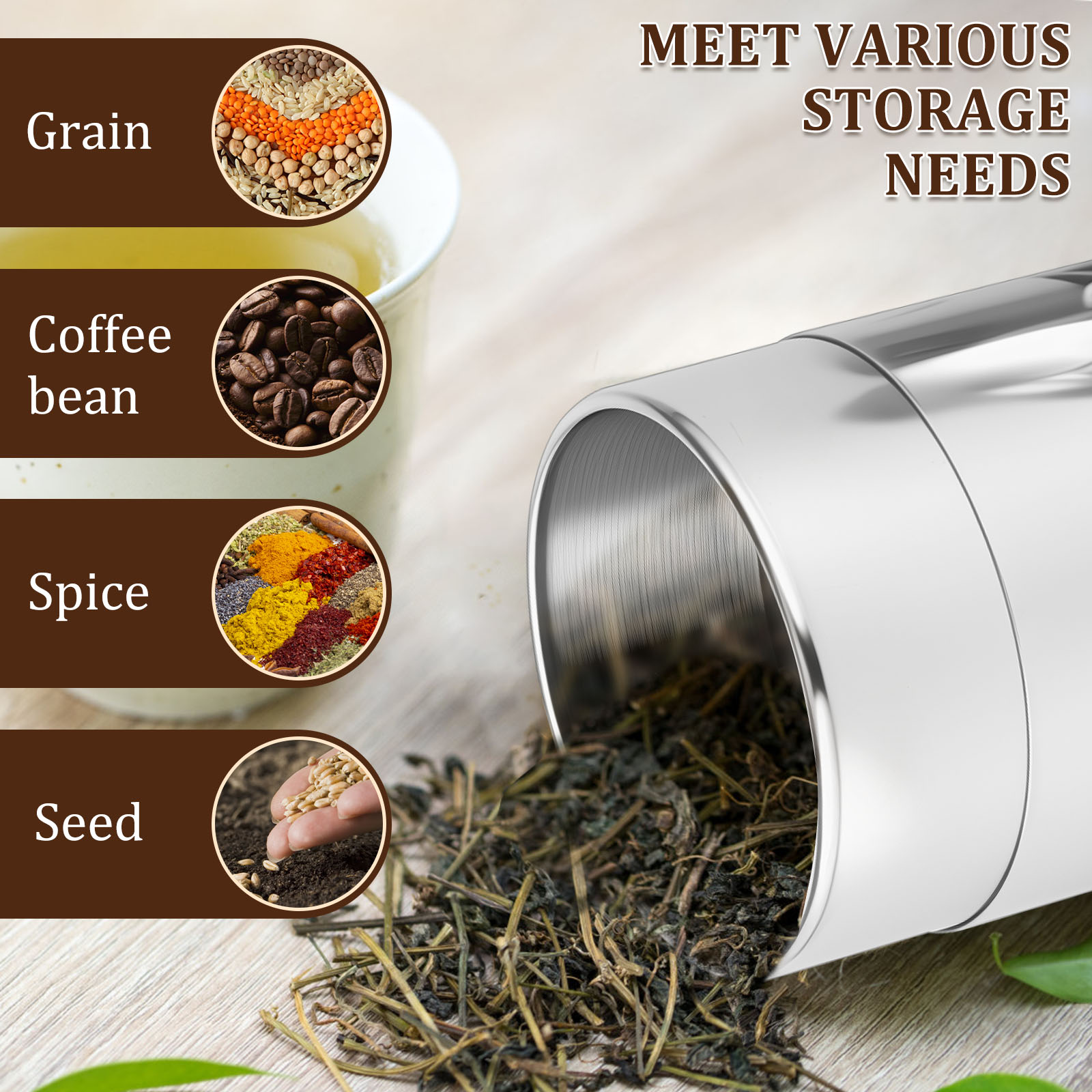 Банки из нержавеющей стали с ч – обзор и цена Coffee Bean And Tea Leaf